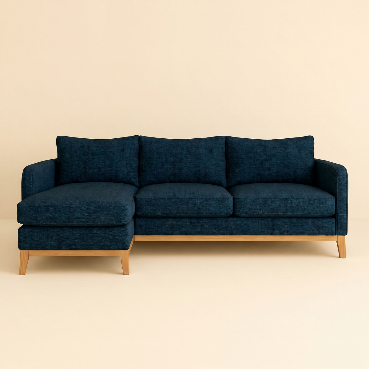 SECCIONAL CAMDEN  CON BASE MADERA
