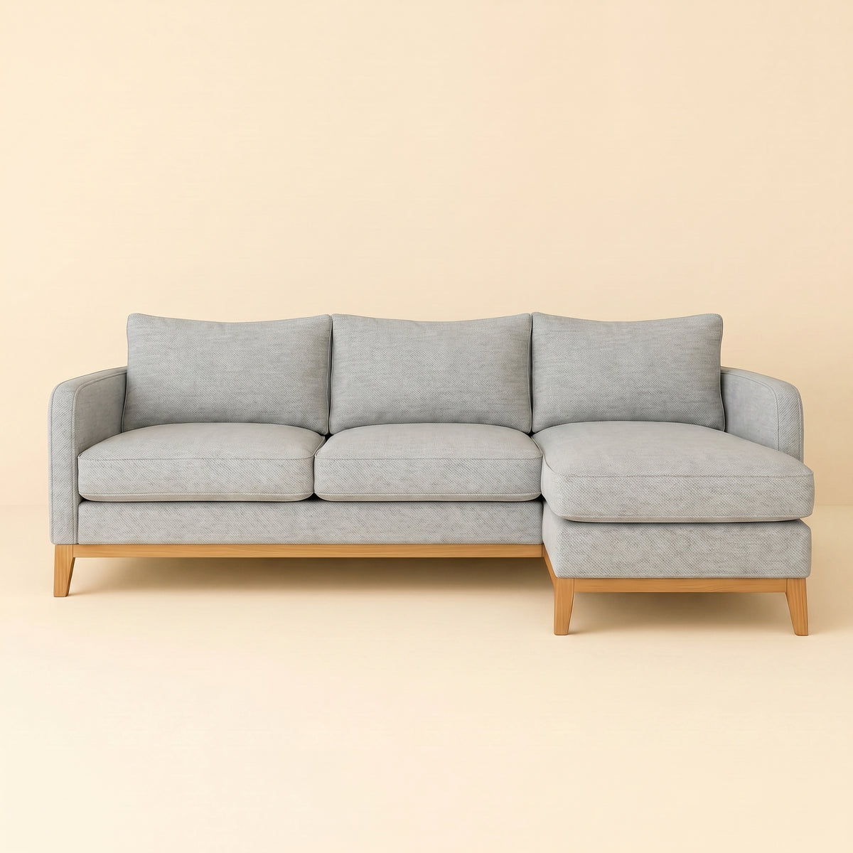SECCIONAL CAMDEN  CON BASE MADERA