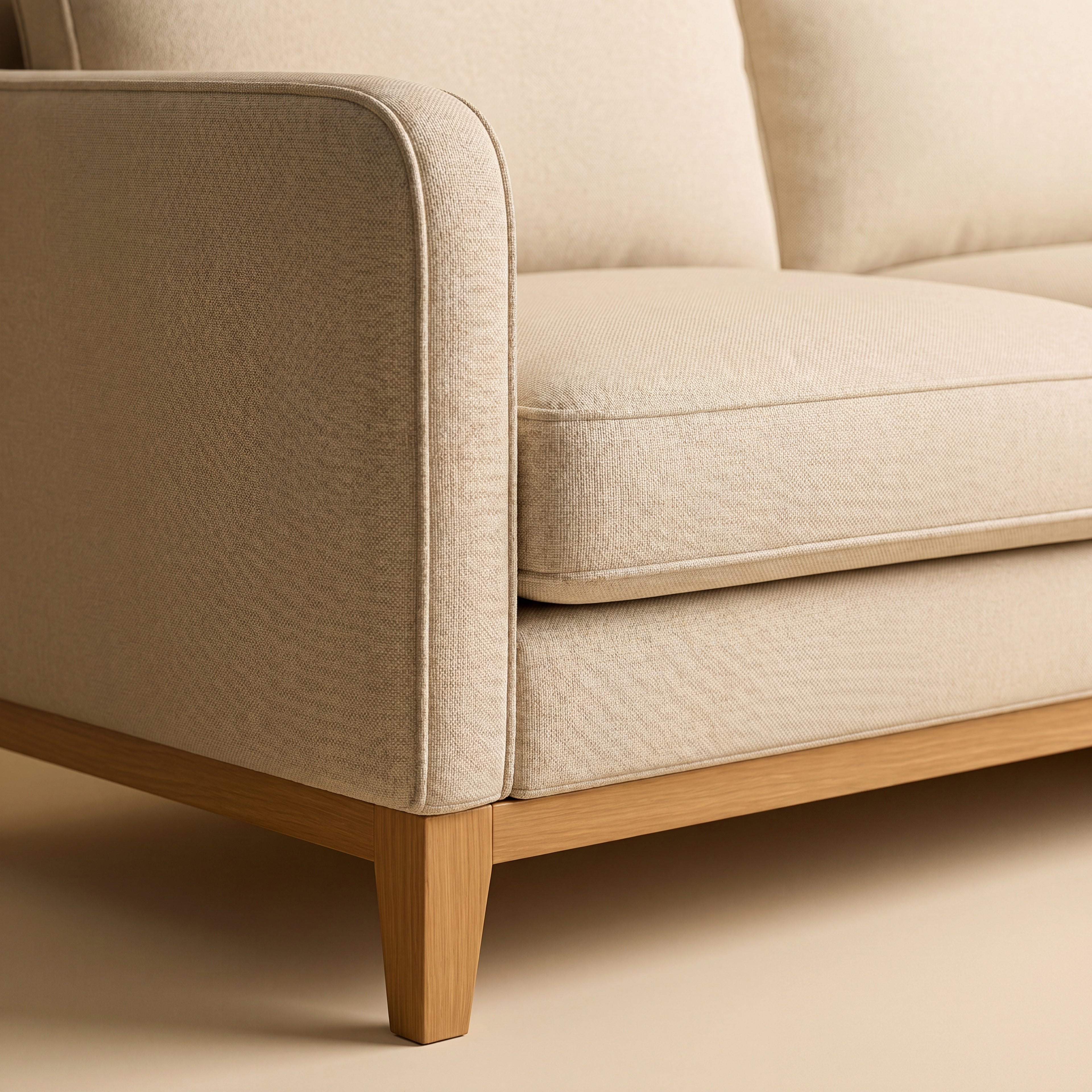 SECCIONAL CAMDEN  CON BASE MADERA
