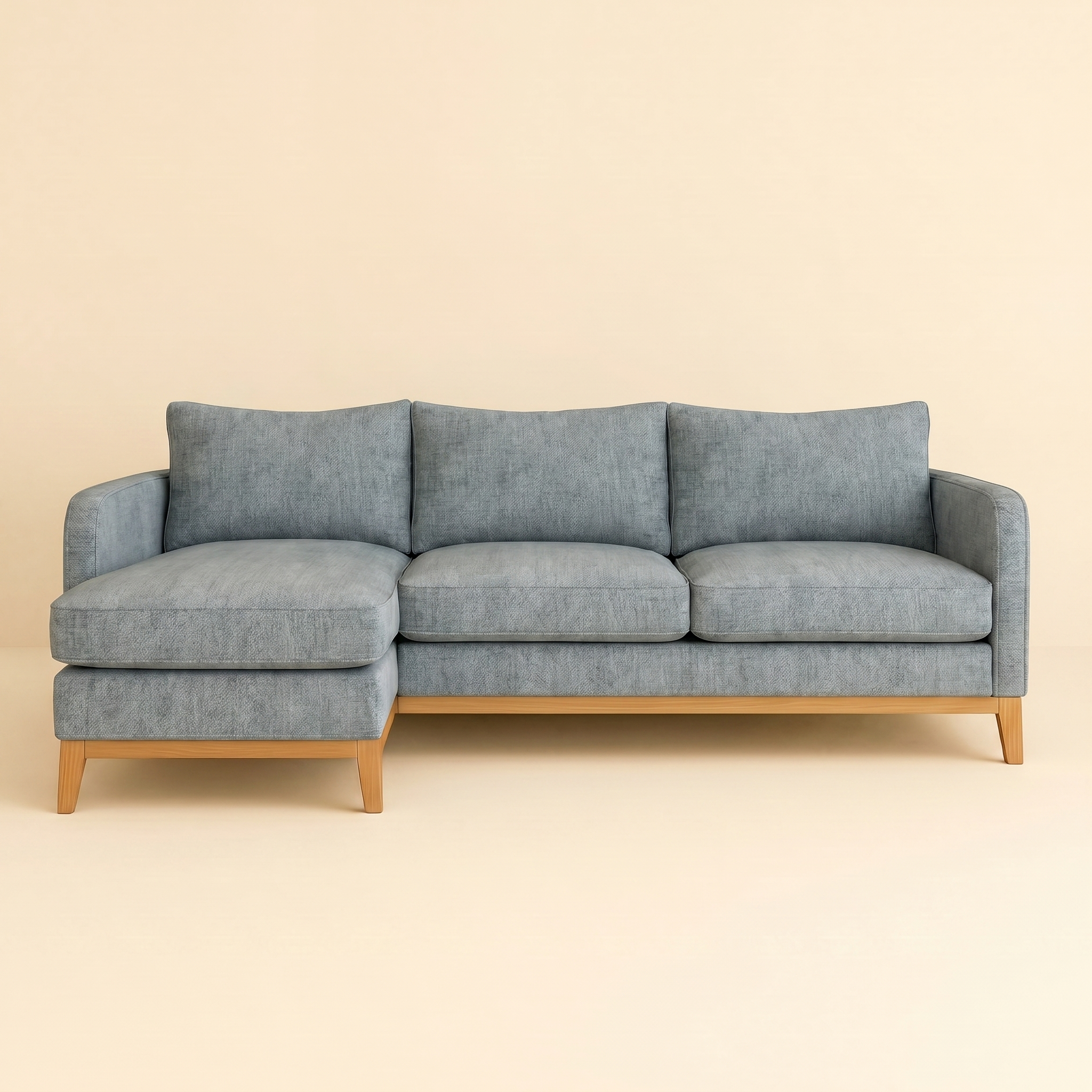 SECCIONAL CAMDEN  CON BASE MADERA