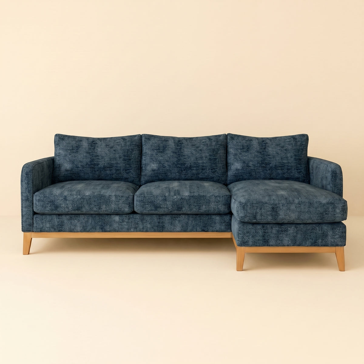 SECCIONAL CAMDEN  CON BASE MADERA