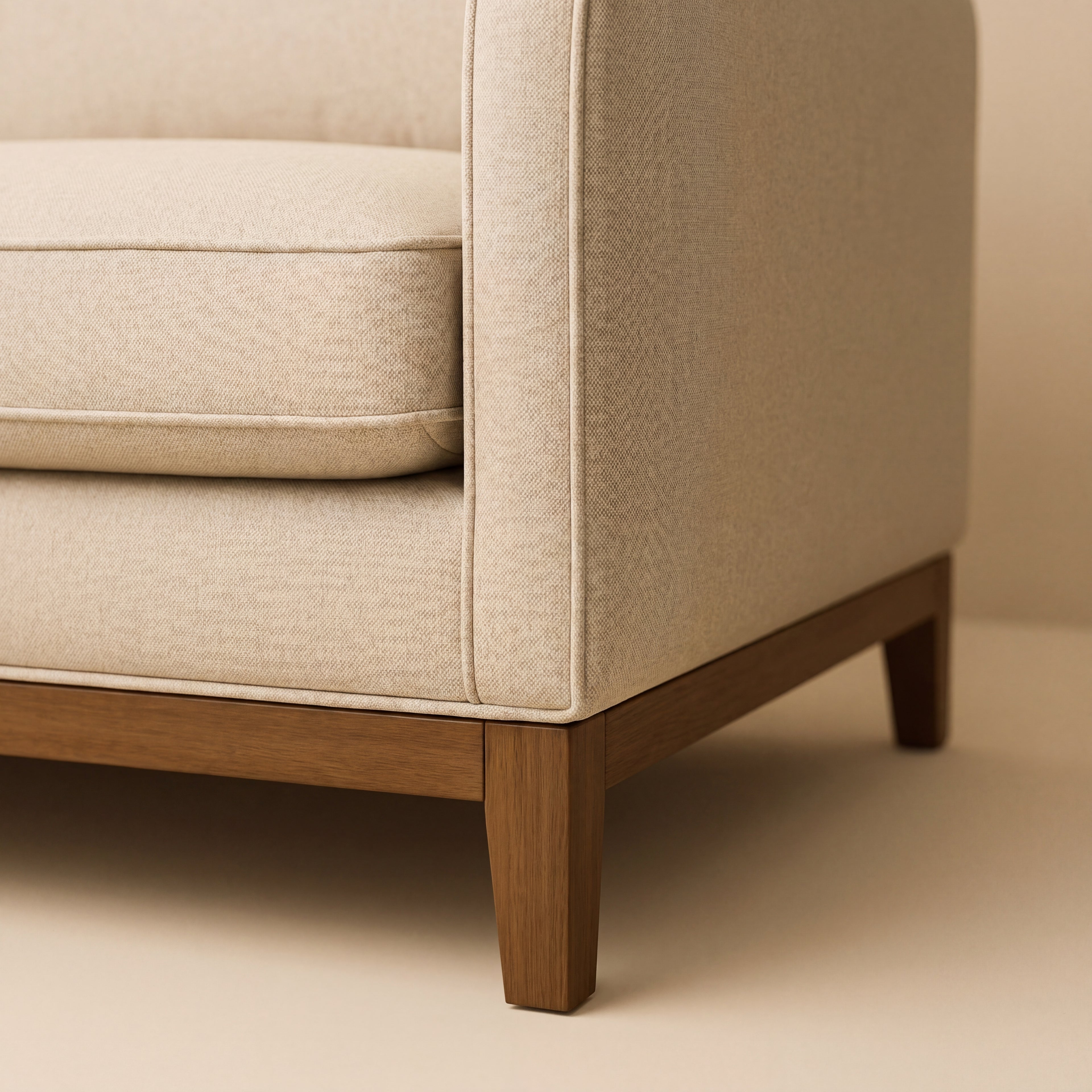 SOFÁ CAMDEN  con base de madera